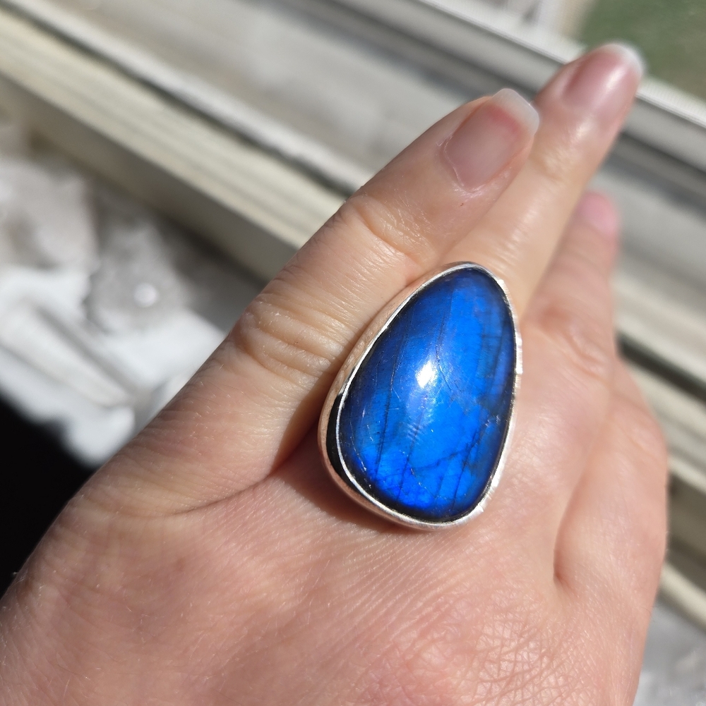 Blue Labradorite Ring - image 1